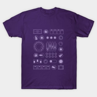 Vintage Analog Synth Controls T-Shirt